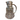 Cut and plated crystal carafe with ice compartment