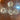 Val Saint Lambert three-light crystal chandelier