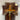 Crucifijo con benditera devocional francés de madera bronce y cristal prensado mediados s.XX Bucarest Art & Antiques