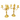 Pair of three-light gilt bronze candelabras