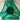 Jarrón de cristal Val Saint Lambert verde Bucarest Art & Antiques