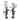 Pair of pewter lamps, two women and flowers 'La Rose, L'oeillet'