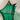 Jarrón de cristal Val Saint Lambert verde Bucarest Art & Antiques