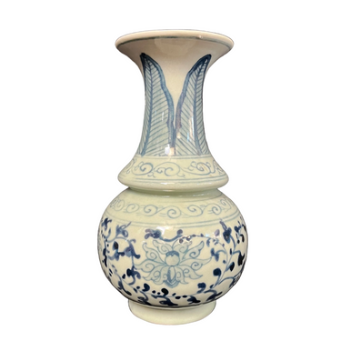 Florero de porcelana china estilo Qinghua Bucarest Art & Antiques