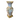 Chinese Famille Rose vase in glazed porcelain with court scenes, bronze base, 19th century