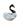 Set of brass and tin swan planters