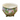 French majolica porcelain planter 'Flowers on Green'