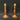 Pair of bronze and ebonite candle holders