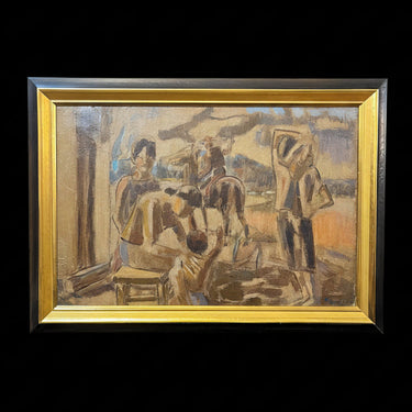 Augusto Eguiluz - Óleo sobre madera ‘Escena rural chilena’ FALTA PRECIO Bucarest Art & Antiques