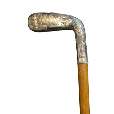 Bastón de caballero con cigarrera en plata plata 925 inglesa Bucarest Art & Antiques