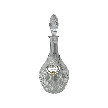 Foto de presentación mejorada — Decantador inglés de cristal tallado para brandy Crown Staffordshire