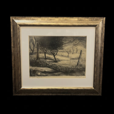 Carlos Hermosilla -Litografía 'Montaña cercada' Bucarest Art & Antiques