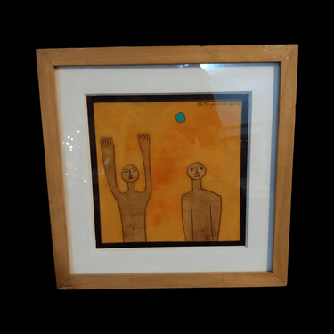 Castro Rubio - Técnica mixta 'hombres con los brazos arriba' | Bucarest Art Gallery Bucarest Art & Antiques