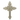 Crucifijo enchapado en plata 950 repujado de bellos relieves Bucarest Art & Antiques