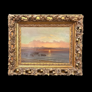 Desirée Chassin-Trubert - Óleo sobre tela ‘Atardecer silencioso’ Bucarest Art & Antiques