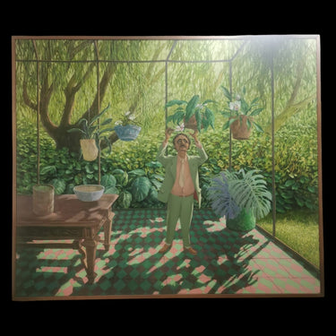 Ernesto Barreda - Óleo sobre tela ‘El hombre que cultivaba orquídeas’ Consignación