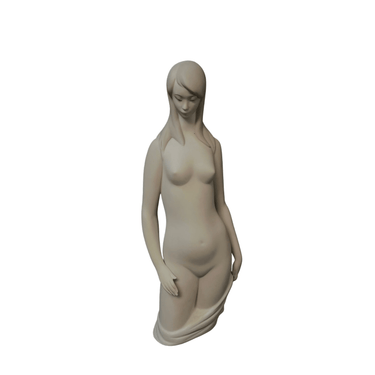 Figura Lladró Silueta de mujer en Porcelana blanca Mate Bucarest Art & Antiques
