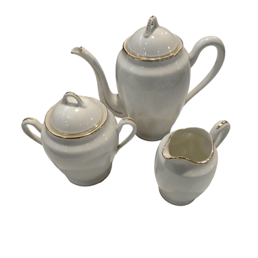 Juego de servicio de té porcelana francesa Limoges | Bucarest Art Gallery Bucarest Art & Antiques