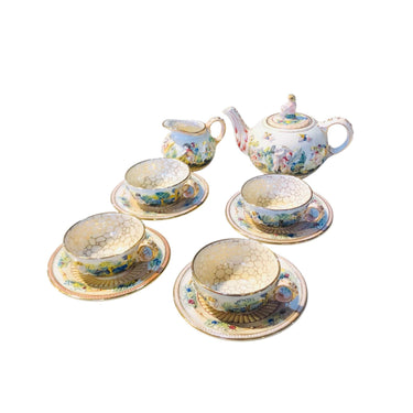 Juego de te Italiano para cuatro personas Capodimonte Bucarest Art & Antiques