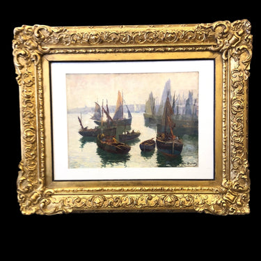 Marc Saint-Saens - Óleo “Barcos a vela” Temporada26