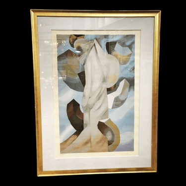 Mario Toral - Serigrafía 'Cuerpo en el cielo' formato grande 40/100 (67x98) Bucarest Art & Antiques