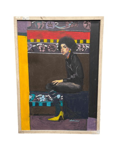 Obilinovic - Mujer fuera del club Bucarest Art & Antiques