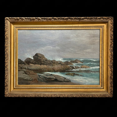 Onofre Jarpa - Óleo sobre tela 'Mar de invierno' Bucarest Art & Antiques