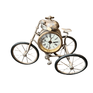 Reloj con forma de triciclo en bronce Bucarest Art & Antiques