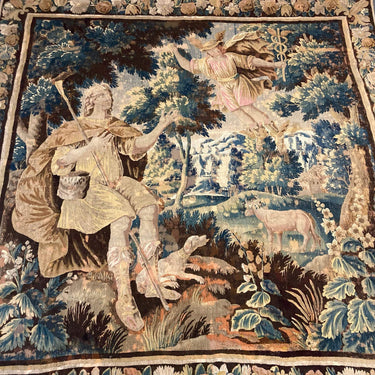 Tapicería 'Arcángel Rafael y San Roque' s. XVIII | Bucarest Art Gallery Bucarest Art & Antiques