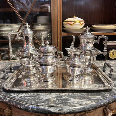 Juego de té de plaqué estilo Regency