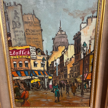Camilo Mori - Óleo sobre tablilla ‘Rue de Clignancourt - Paris’ 1957