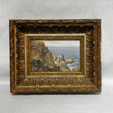 Alfredo Araya - Acuarela sobre papel 'Quebrada costera'