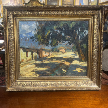 Arturo Pacheco Altamirano - Óleo sobre madera 'Renca'’ 1949