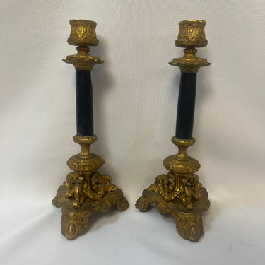 Pareja de candelabros franceses estilo Napoleón III fines s.XIX Bucarest Art & Antiques