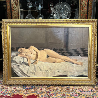 Anónimo - Óleo sobre tela ‘Desnudo de mujer’