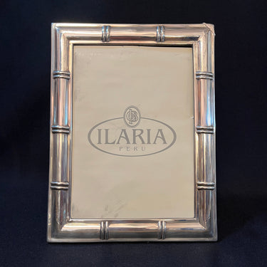 Portarretratos de Plata Peruana 925 'Ilaria' Modelo Bambú 20x25 Bucarest Art & Antiques