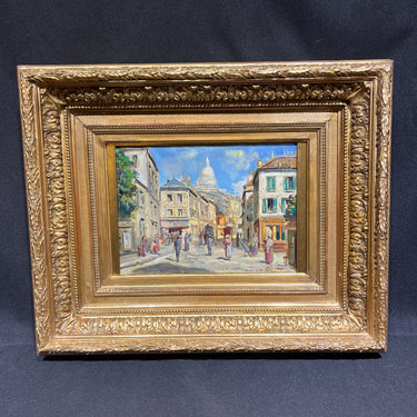 Henry Latouche - Óleo sobre tablilla 'Vista de París'