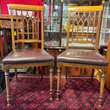 Par de sillas inglesas casa Maple & Co London estilo Edwardian circa 1900