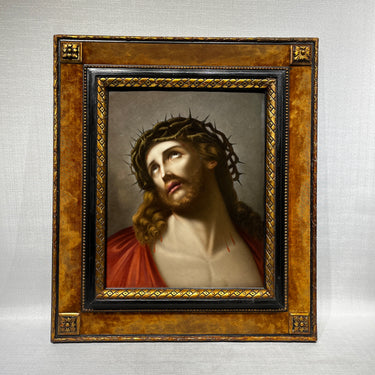 Firma Ilegible - Porcelana pintada a mano 'Ecce Homo'