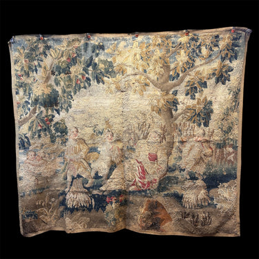 Tapicería francesa 'Escena romántica en el bosque' s.XVIII Bucarest Art & Antiques