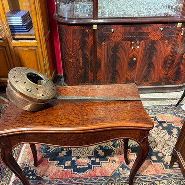 Calentador de cama francés de cobre y mango de fierro s.XIX