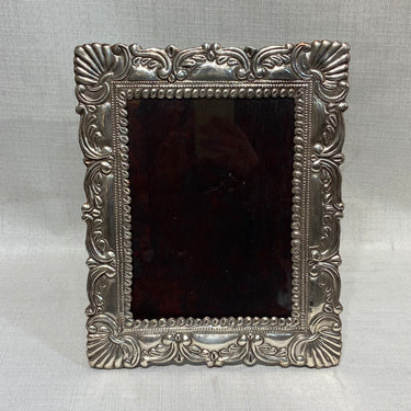 Portarretrato de madera y plata 925 con diseño orgánico