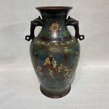 Pair of cloissoné vases