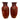 Grands vases chinois en porcelaine 'Sang de boeuf'
