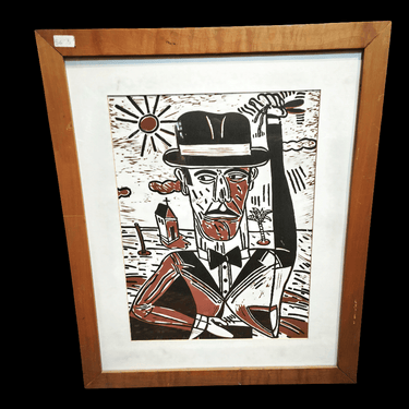 Antonio Seguí - Serigrafía 'Caballero en clima tropical'  1991 Temporada26
