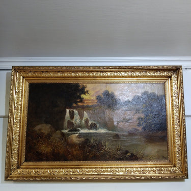 B. Joel - Óleo sobre tela inglés 'Paisaje Cascada I' Temporada26