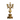 Candelabro francés en bronce dorado de cinco luces  Estilo Luis XV S XIX