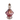 Botella vidrio coloreado rosa Bucarest Art Gallery