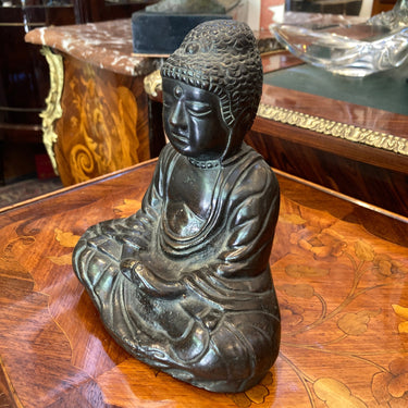 Buda en bronce patinado | Bucarest Art Gallery Bucarest Art & Antiques