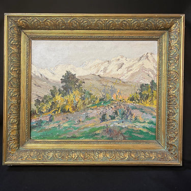 Cristian Araos - Óleo sobre tela 'Paisaje cordillerano' 1993 Consignación